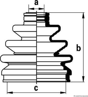 Herth+Buss Jakoparts J2867004 - Joint-soufflet, arbre de commande cwaw.fr