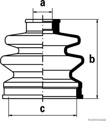 Herth+Buss Jakoparts J2867007 - Joint-soufflet, arbre de commande cwaw.fr