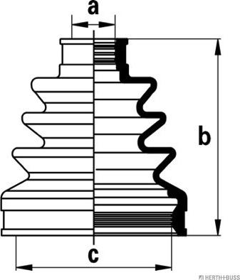 Herth+Buss Jakoparts J2884019 - Joint-soufflet, arbre de commande cwaw.fr