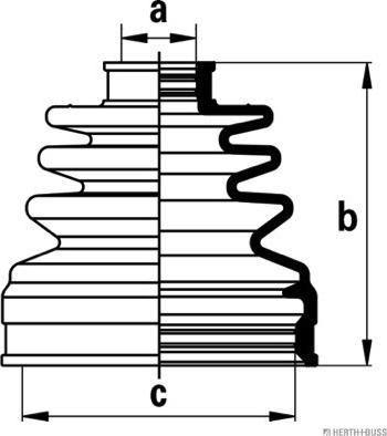 Herth+Buss Jakoparts J2884014 - Joint-soufflet, arbre de commande cwaw.fr