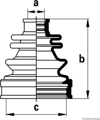 Herth+Buss Jakoparts J2884018 - Joint-soufflet, arbre de commande cwaw.fr