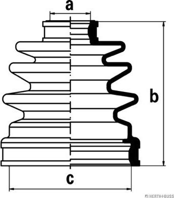 Herth+Buss Jakoparts J2884025 - Joint-soufflet, arbre de commande cwaw.fr