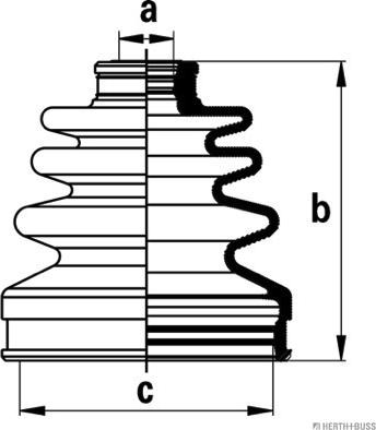 Herth+Buss Jakoparts J2885011 - Joint-soufflet, arbre de commande cwaw.fr