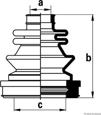 Herth+Buss Jakoparts J2880902 - Joint-soufflet, arbre de commande cwaw.fr