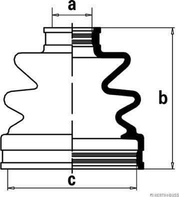 Herth+Buss Jakoparts J2880503 - Joint-soufflet, arbre de commande cwaw.fr