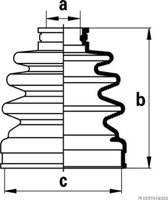Herth+Buss Jakoparts J2880301 - Joint-soufflet, arbre de commande cwaw.fr