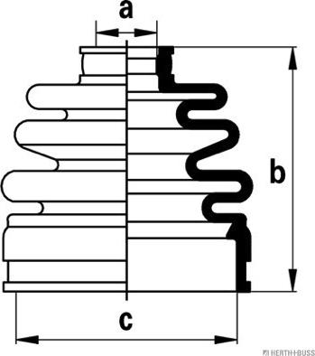 Herth+Buss Jakoparts J2880303 - Joint-soufflet, arbre de commande cwaw.fr
