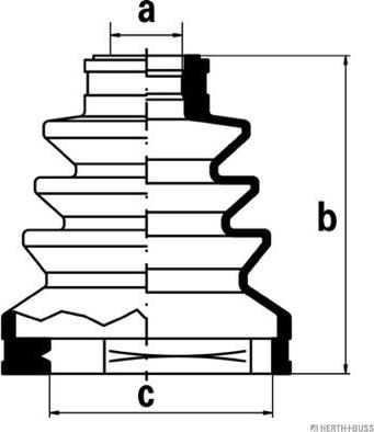 Herth+Buss Jakoparts J2881000 - Joint-soufflet, arbre de commande cwaw.fr