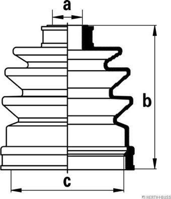 Herth+Buss Jakoparts J2881002 - Joint-soufflet, arbre de commande cwaw.fr