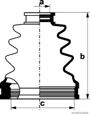 Herth+Buss Jakoparts J2881018 - Joint-soufflet, arbre de commande cwaw.fr