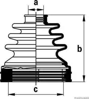 Herth+Buss Jakoparts J2881031 - Joint-soufflet, arbre de commande cwaw.fr
