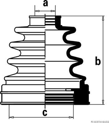 Herth+Buss Jakoparts J2881021 - Joint-soufflet, arbre de commande cwaw.fr