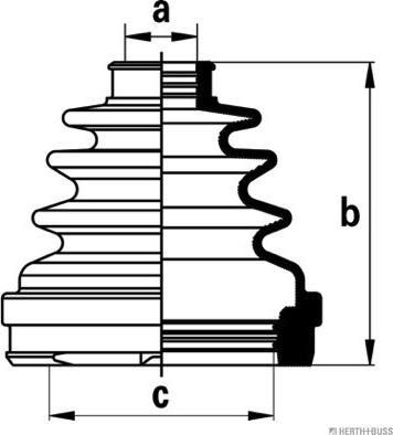 Herth+Buss Jakoparts J2881027 - Joint-soufflet, arbre de commande cwaw.fr