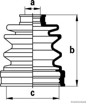 Herth+Buss Jakoparts J2888006 - Joint-soufflet, arbre de commande cwaw.fr