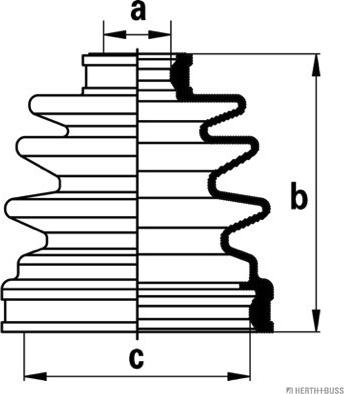 Herth+Buss Jakoparts J2883004 - Joint-soufflet, arbre de commande cwaw.fr
