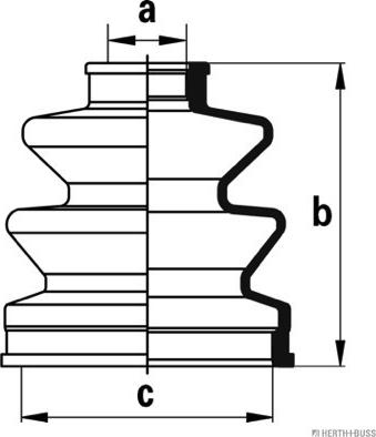 Herth+Buss Jakoparts J2883006 - Joint-soufflet, arbre de commande cwaw.fr