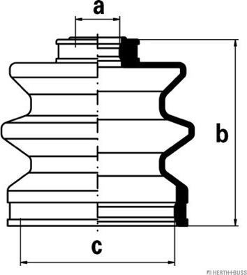 Herth+Buss Jakoparts J2883000 - Joint-soufflet, arbre de commande cwaw.fr