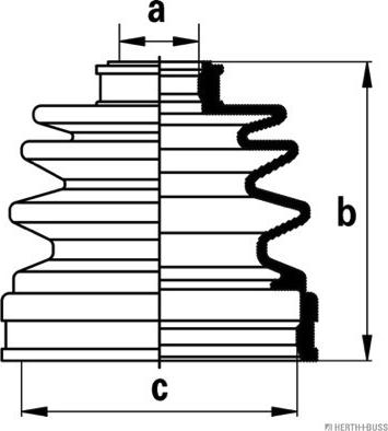 Herth+Buss Jakoparts J2883014 - Joint-soufflet, arbre de commande cwaw.fr