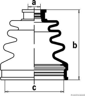 Herth+Buss Jakoparts J2883015 - Joint-soufflet, arbre de commande cwaw.fr