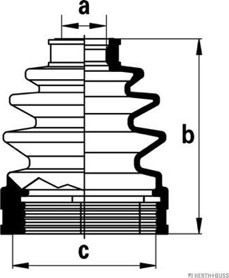 Herth+Buss Jakoparts J2883012 - Joint-soufflet, arbre de commande cwaw.fr