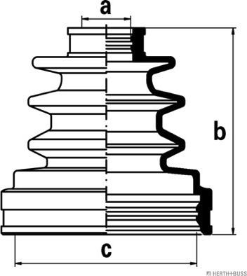 Herth+Buss Jakoparts J2882009 - Joint-soufflet, arbre de commande cwaw.fr
