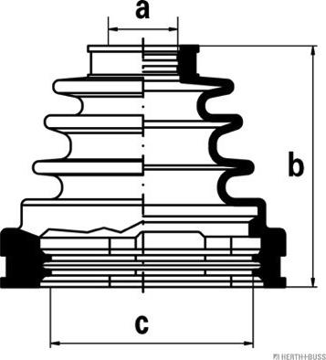 Herth+Buss Jakoparts J2882006 - Joint-soufflet, arbre de commande cwaw.fr