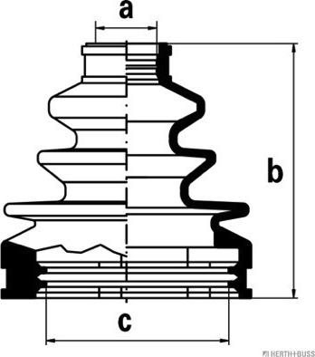 Herth+Buss Jakoparts J2882001 - Joint-soufflet, arbre de commande cwaw.fr