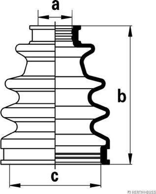 Herth+Buss Jakoparts J2882008 - Joint-soufflet, arbre de commande cwaw.fr