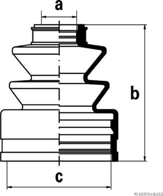 Herth+Buss Jakoparts J2882002 - Joint-soufflet, arbre de commande cwaw.fr