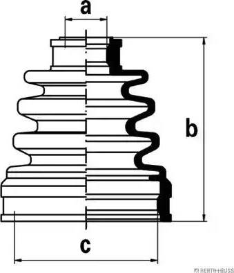 Herth+Buss Jakoparts J2887000 - Joint-soufflet, arbre de commande cwaw.fr