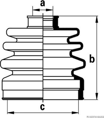 Herth+Buss Jakoparts J2874000 - Joint-soufflet, arbre de commande cwaw.fr