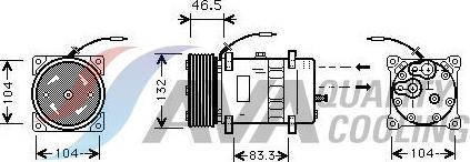 HIGHWAY AUTOMOTIVE 45057004 - Compresseur, climatisation cwaw.fr