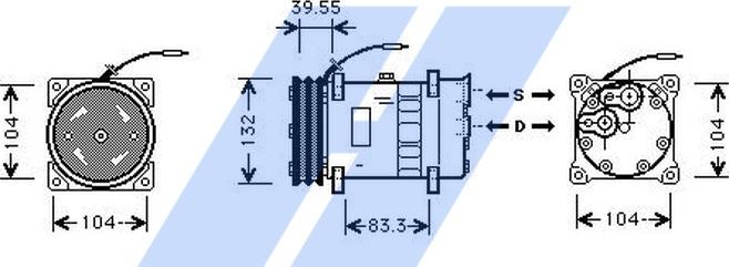 HIGHWAY AUTOMOTIVE 45157001 - Compresseur, climatisation cwaw.fr