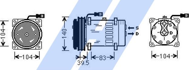 HIGHWAY AUTOMOTIVE 45130002 - Compresseur, climatisation cwaw.fr