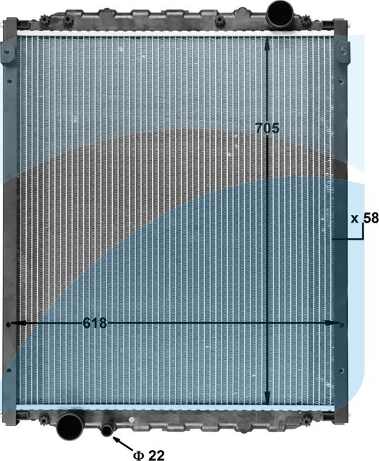 HIGHWAY AUTOMOTIVE 10031030 - Radiateur, refroidissement du moteur cwaw.fr