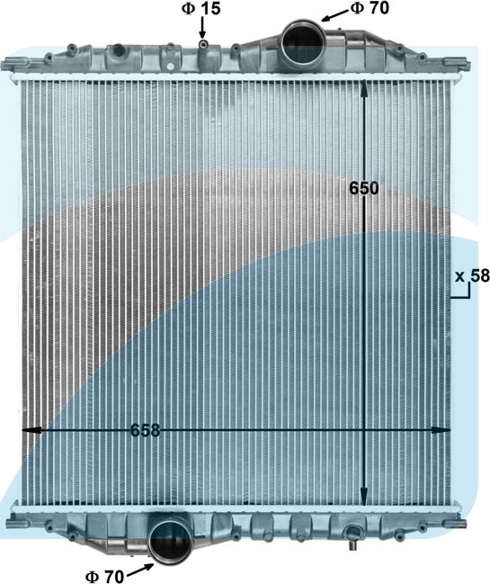 HIGHWAY AUTOMOTIVE 11033057 - Radiateur, refroidissement du moteur cwaw.fr