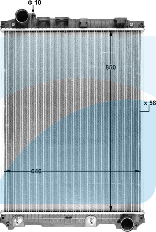 HIGHWAY AUTOMOTIVE 11033024 - Radiateur, refroidissement du moteur cwaw.fr