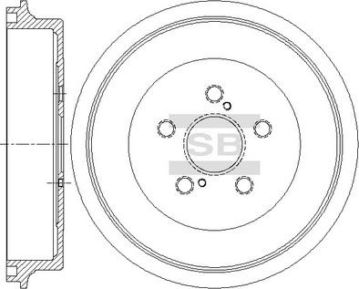 Hi-Q SD4665 - Tambour de frein cwaw.fr