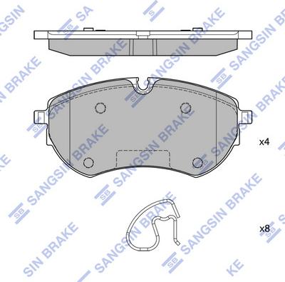 Hi-Q SP4401 - Kit de plaquettes de frein, frein à disque cwaw.fr