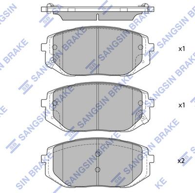 Hi-Q SP4479 - Kit de plaquettes de frein, frein à disque cwaw.fr