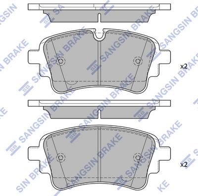 Hi-Q SP4474 - Kit de plaquettes de frein, frein à disque cwaw.fr