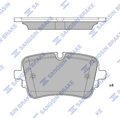 Hi-Q SP4475 - Kit de plaquettes de frein, frein à disque cwaw.fr