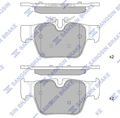 Hi-Q SP4543 - Kit de plaquettes de frein, frein à disque cwaw.fr