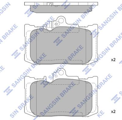 Hi-Q SP4552 - Kit de plaquettes de frein, frein à disque cwaw.fr