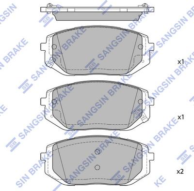 Hi-Q SP4512 - Kit de plaquettes de frein, frein à disque cwaw.fr