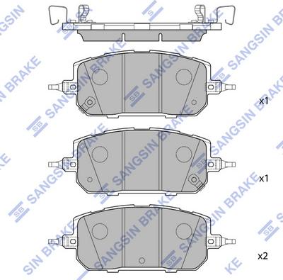 Hi-Q SP4530 - Kit de plaquettes de frein, frein à disque cwaw.fr