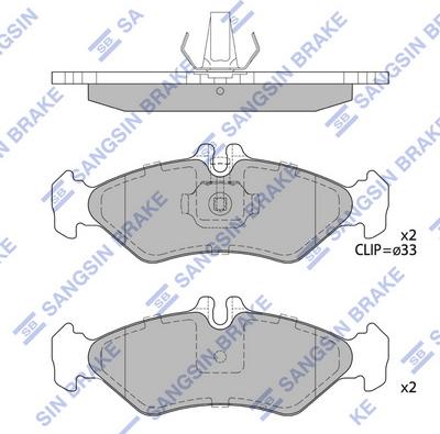 Hi-Q SP4094 - Kit de plaquettes de frein, frein à disque cwaw.fr