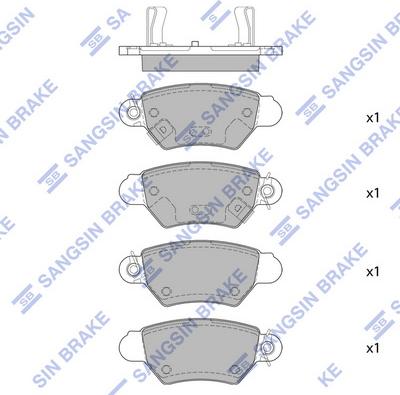 Hi-Q SP4095 - Kit de plaquettes de frein, frein à disque cwaw.fr