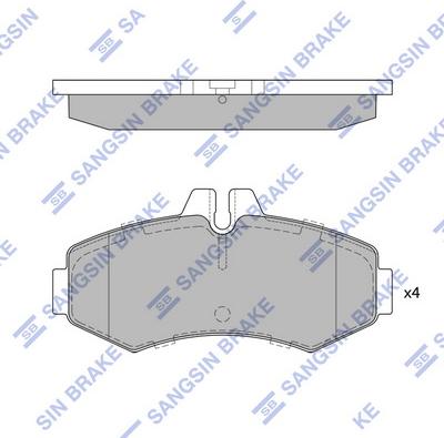 Hi-Q SP4049 - Kit de plaquettes de frein, frein à disque cwaw.fr