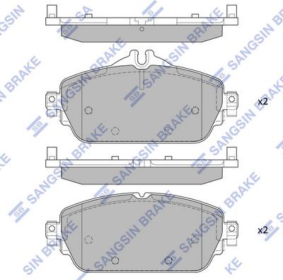 Hi-Q SP4044 - Kit de plaquettes de frein, frein à disque cwaw.fr